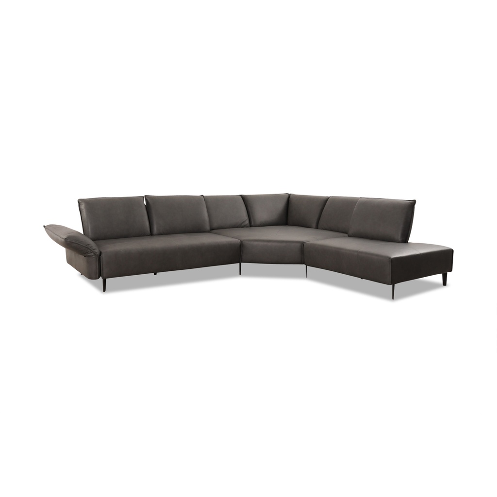 Willi Schillig Ecksofa 16660 Bonnie in Leder Z69 anthrazit