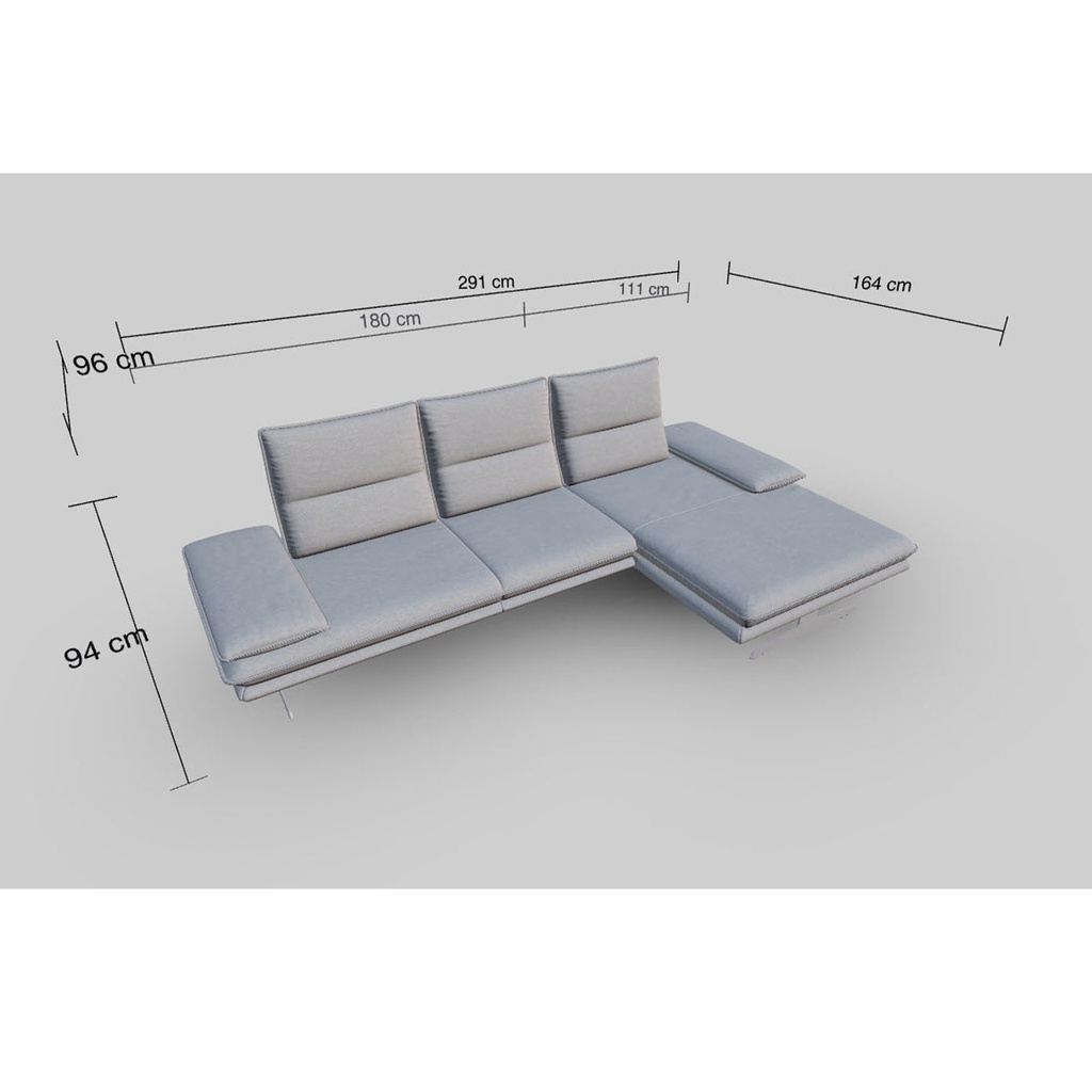 Willi Schillig Ecksofa 16777 BROADWAY in Stoff