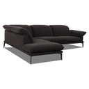 Willi Schillig 24600 Ecksofa Sherry in Stoff V39 schwarz