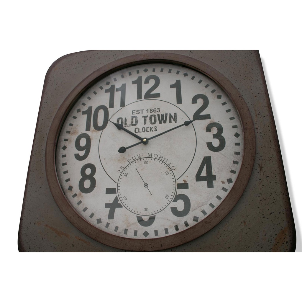 Studio M Uhr OLD TOWN in grau 60cmx60cm