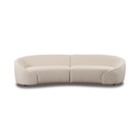 Sitzdesign Sofa ALBA in Boucle Stoff