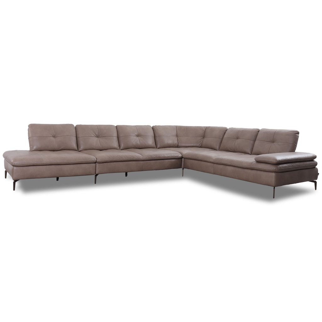 Willi Schillig 16544 exklusiv Ecksofa VALENTINO in Leder Z75 sand