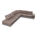 Willi Schillig 16544 exklusiv Ecksofa VALENTINO in Leder Z75 sand