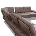 Willi Schillig 16544 exklusiv Ecksofa VALENTINO in Leder Z75 sand