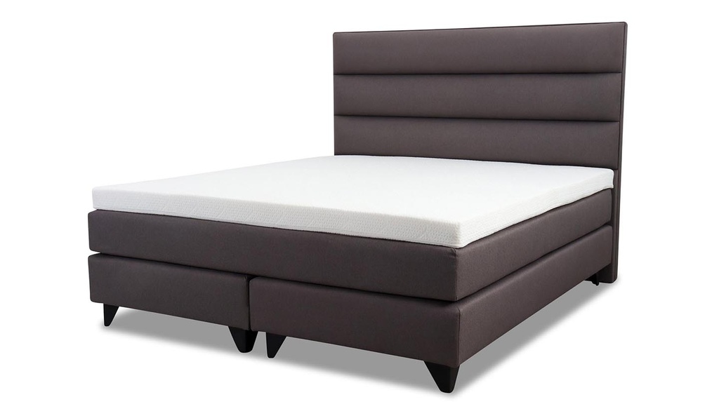 Scandian Boxspringbett Premium Celine 180x200 in Stoff Gomez anthrazit