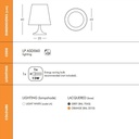 Slide Design Tischlampe Ali Baba weiss/orange