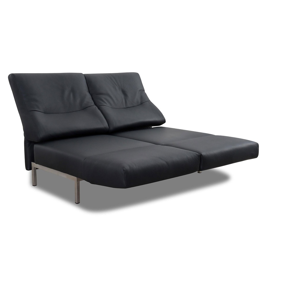Signet Sofa CHIMBA in Leder schwarz