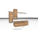 Venjakob wall unit, lowboard, shelf unit Albero AB55