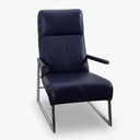 Willi Schillig recliner in leather Z73 purple