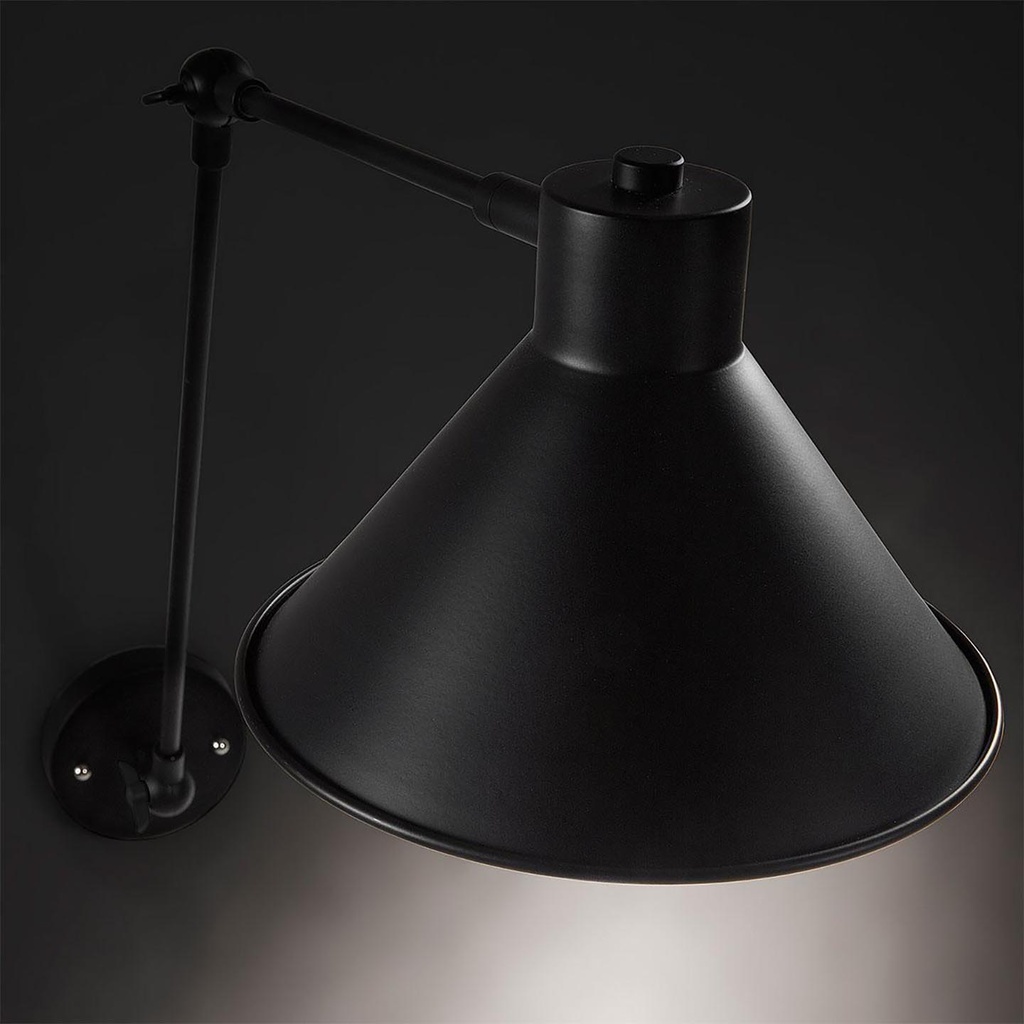 Danish Lemonite wall light Dione black