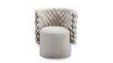 Calia Italia armchair GIUGGIOLA in fabric Globe bianco