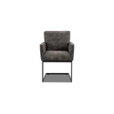 Het Anker LUNA 2x cantilever chair in leather Africa moro