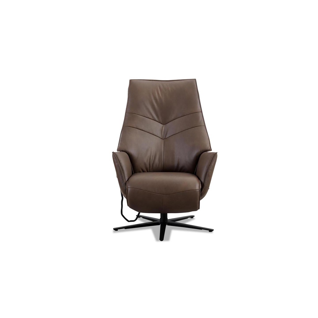 Himolla TV armchair 7911 in leather 22 soft nappa wood