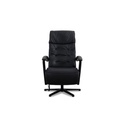 Hukla HU-ES19141 recliner in Vivre black leather