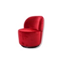 Nicoletti Home armchair World in fabric Dubai amaranto