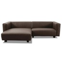 Tommy M CORTINA corner suite in Corrida brown leather 