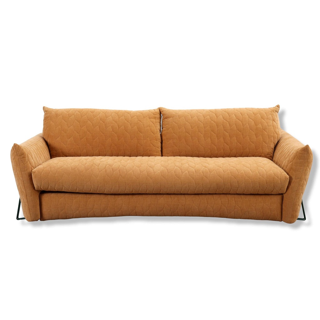 Dienne Salotti sofa bed Smooth in fabric Nuvole orange brown