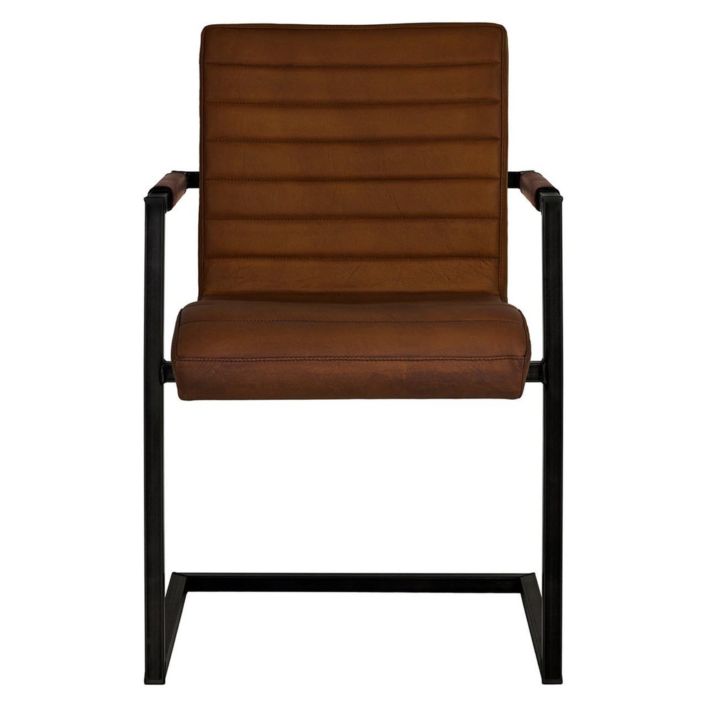 Bodahl 2x armchair SABINA-KD in antique leather light brown