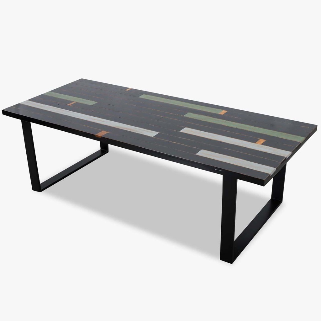 Iccoon dining table CHILL 240x100cm black - colorful