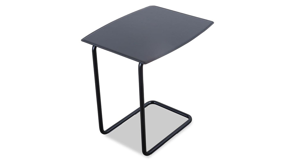 MIDJ side table APELLE CT in black core leather