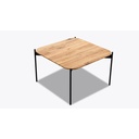 MCA Furniture - Coffee table ALTO 60cm in oak / metal black matt