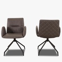 Willi Schillig 11004 Chair LOTTA in leather Z79 graphite