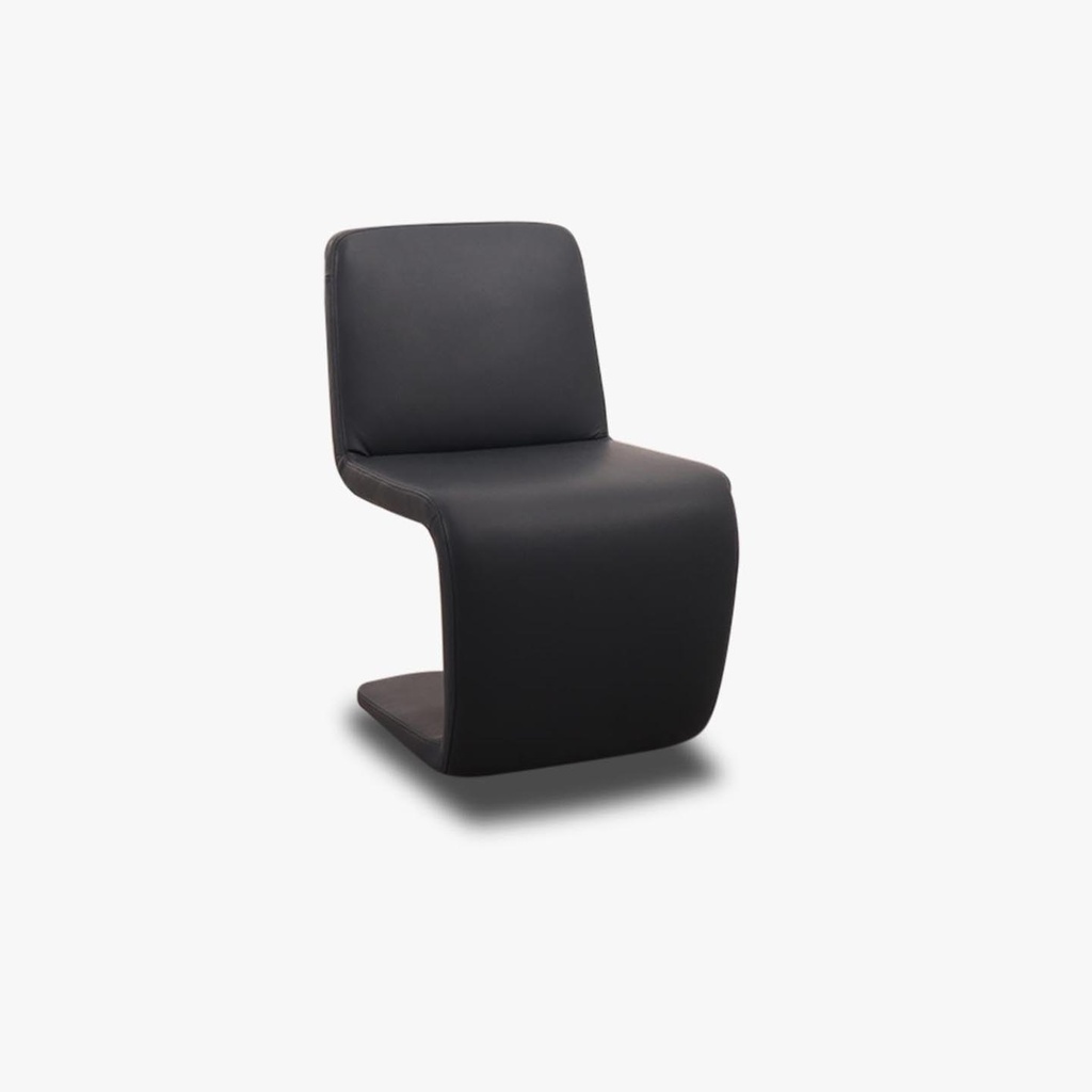 Ewald Schillig chair Flat in leather L130 smoke