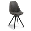 Danish Lemonite chair LARS in microfibre graphite