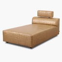 Tommy M Lounger in imitation leather gold