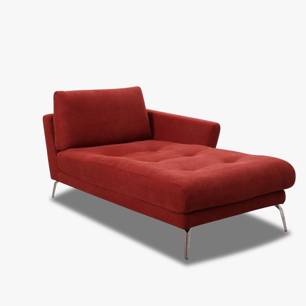 Willi Schillig Longchair 12301 SOFTY in Stoff R66 red