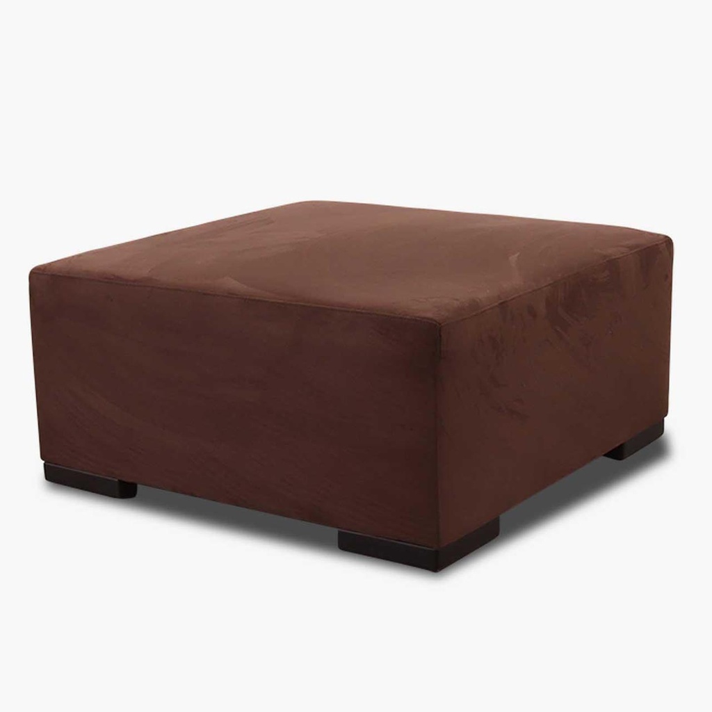 Ewald Schillig stool in microfibre chocolate