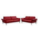 K+W - Himolla 7260 CAMEO sofa set in Bronco chianti leather