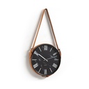 Danish Lemonite wall clock MELLIE Wall clock black plastic