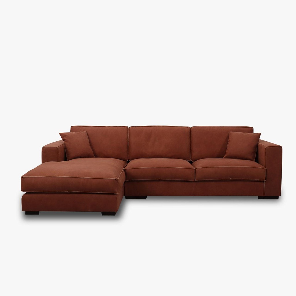 Catra Home Ecksofa Lounge BEN in Leder Africa cognac