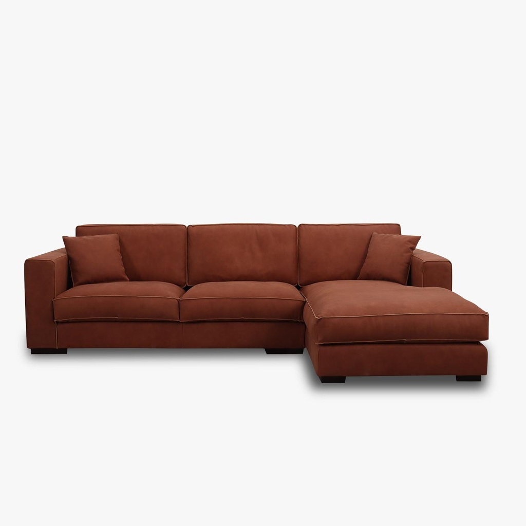 Catra Home Ecksofa Lounge BEN in Leder Africa cognac