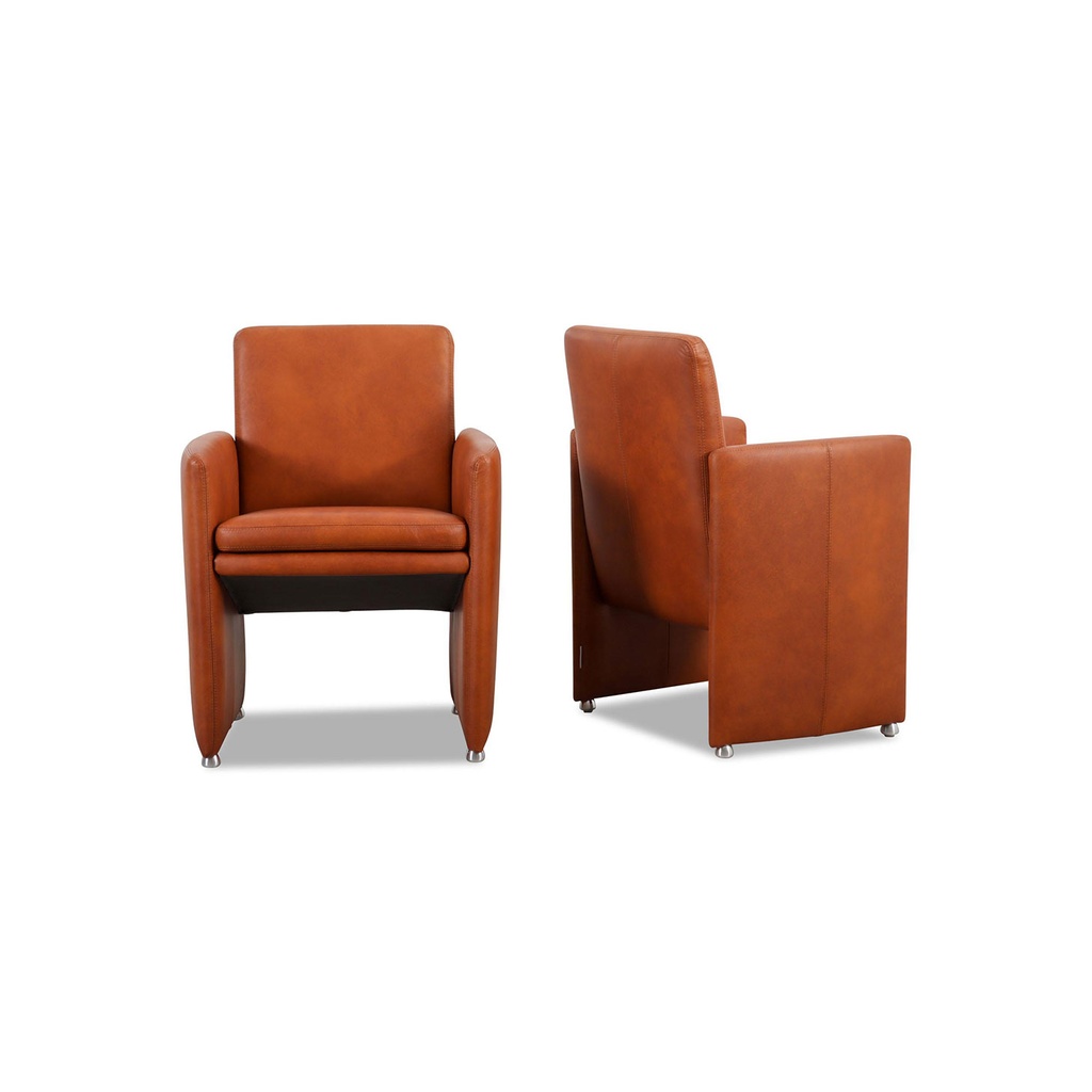 Willi Schillig Stuhl-Sessel 10600 RIALTO in Leder Z69 cognac