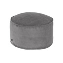 Danish Lemonite Wilma großer Pouf breiter Cord grau Ø 60 cm