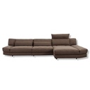 ES Brand Ecksofa Lounge in Stoff 18 601 mammut