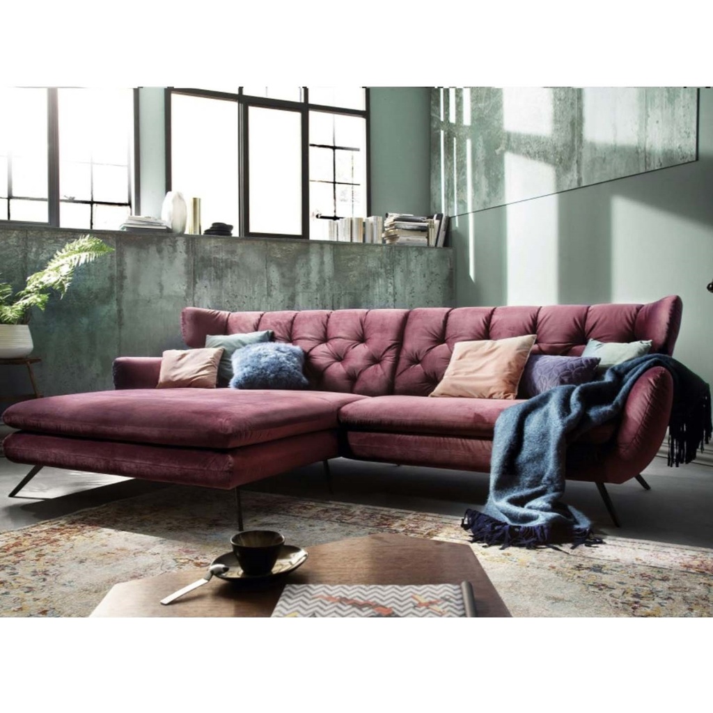 Candy Ecksofa SIXTY in Stoff Cord konfigurierbar