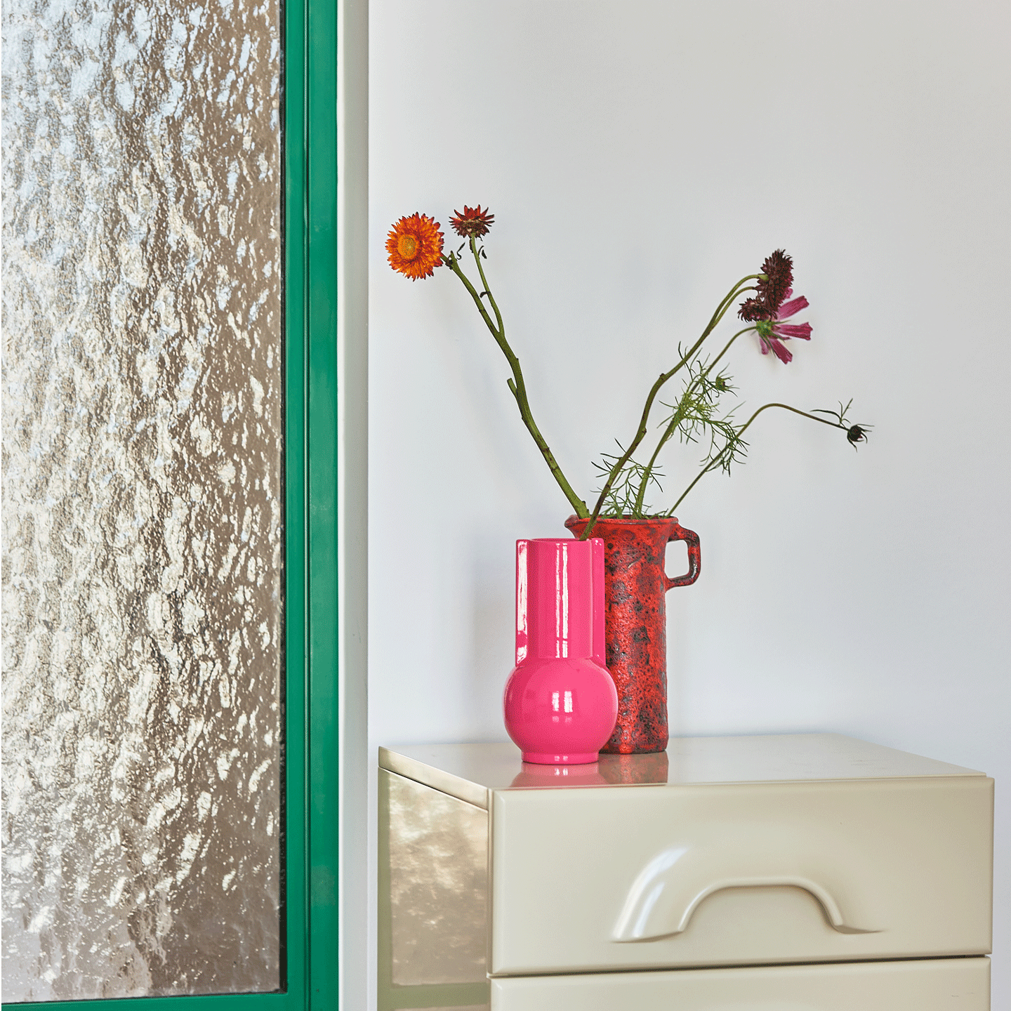 HKLiving Keramikvase in pink