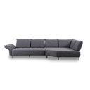 Willi Schillig Ecksofa 16660 Bonnie in Stoff T88 dark steel