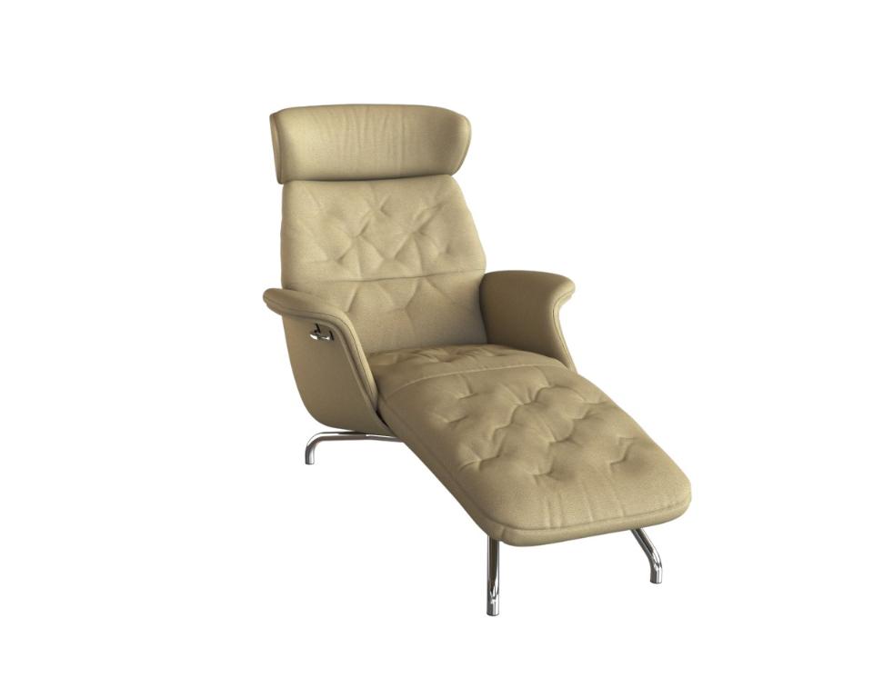 Flexlux Chaiselonge VOLDEN in Safari Leather