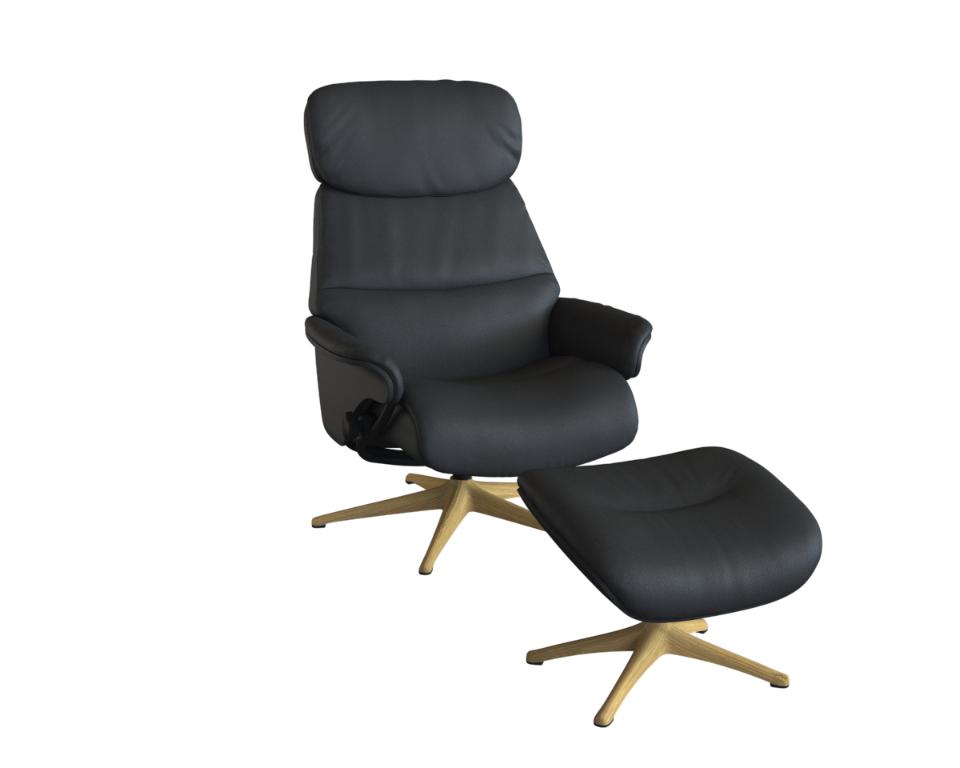 Flexlux AARHUS armchair in Dakota leather