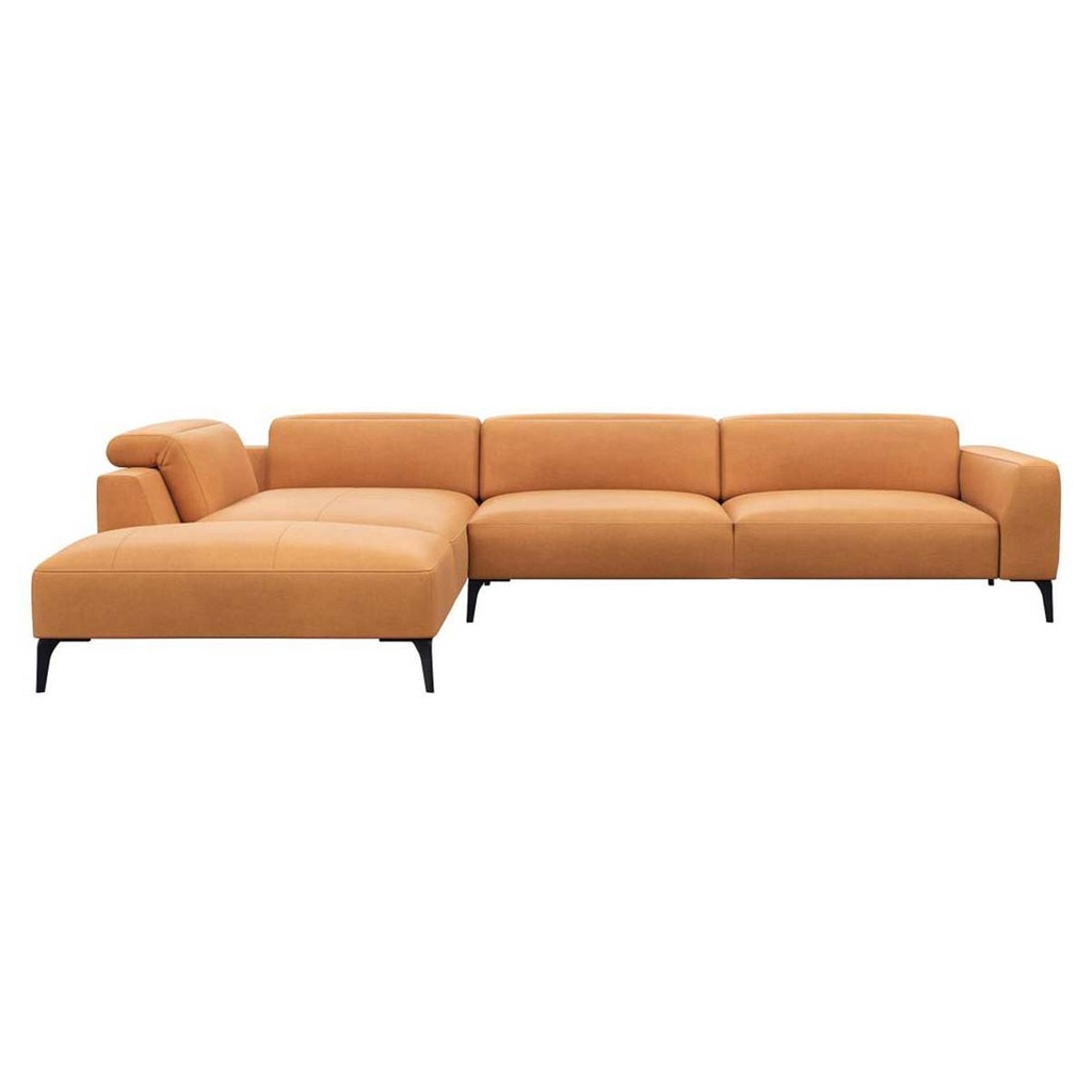 Flexlux corner sofa VOLUZZI in Nature leather