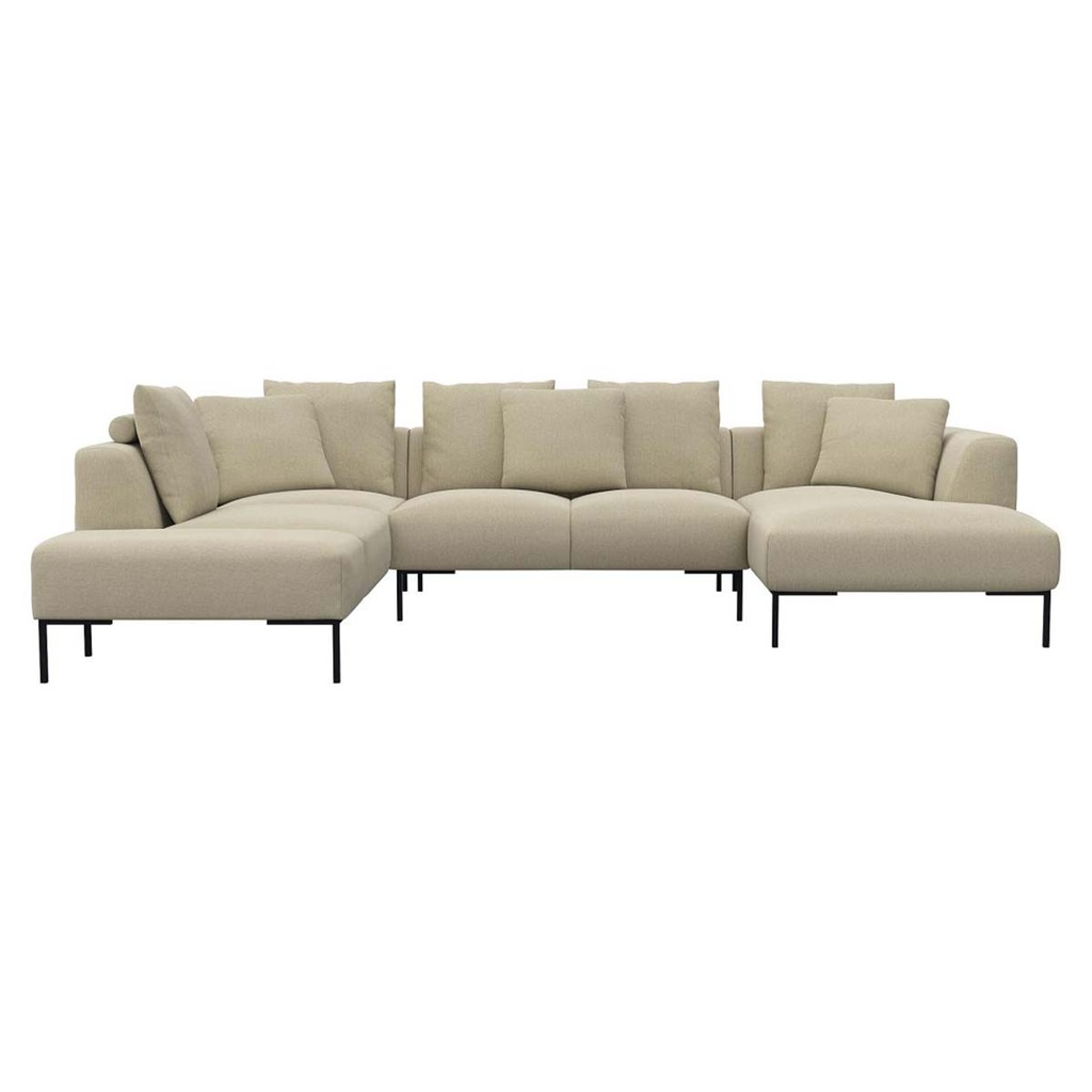 Flexlux corner sofa SAVA in Copparo fabric