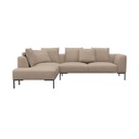 Flexlux corner sofa SAVA in fabric ENNA
