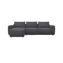 Flexlux corner sofa Samone in fabric Re-Born