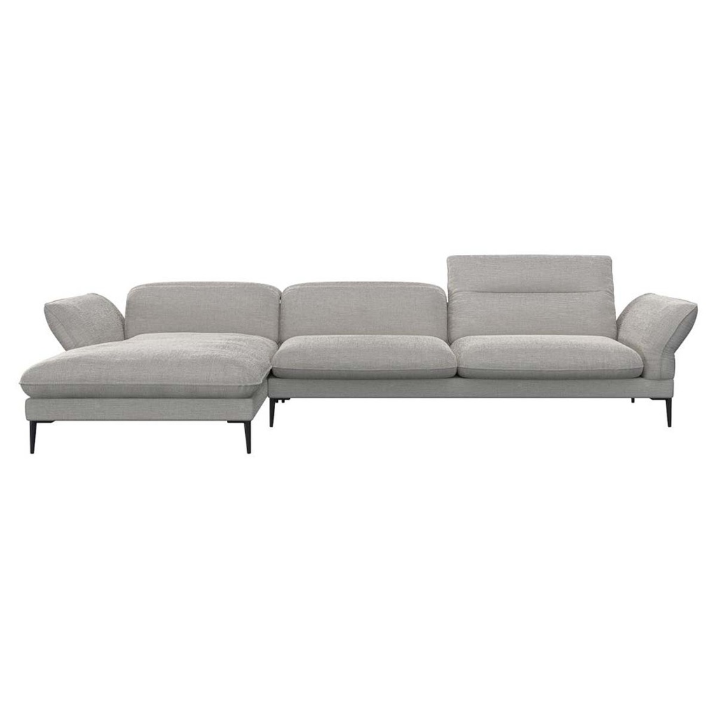 Flexlux Ecksofa 0041 Salino in Stoff Brescia