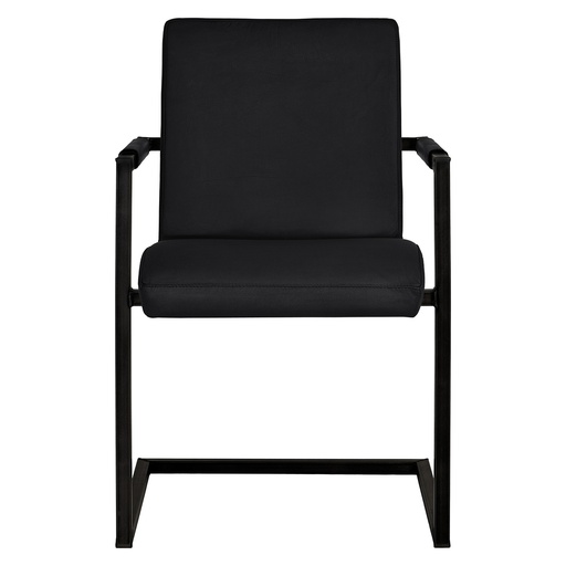 [10476-140] Bodahl SABINA KD chair set in Kenya leather (140 Matt Black)