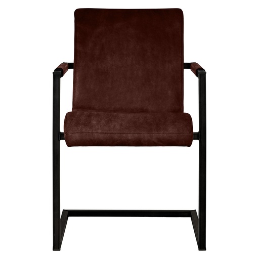 [10476-111] Bodahl SABINA KD chair set in velour fabric (111 tobacco)